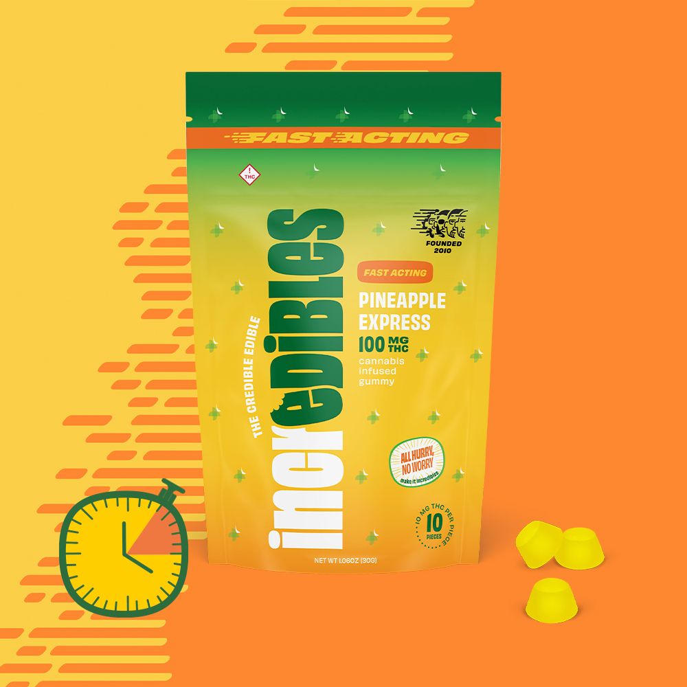 Fast-Acting Pineapple Express [10pk] (100mg) by incredibles