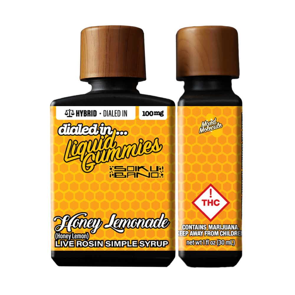 100mg - Honey Lemonade - Rosin Drops by Dialed In Gummies