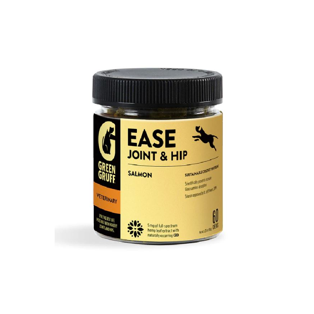 Gold EASE - Joint & Hip Salmon Flavor [60pk] (300mg CBD) by Green Gruff