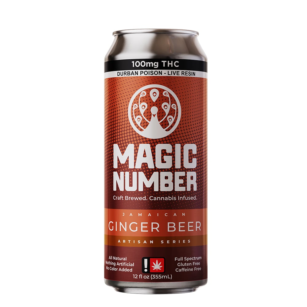 Ginger Beer Natural Soda - GG12 (100mg Live Resin) by Magic Number