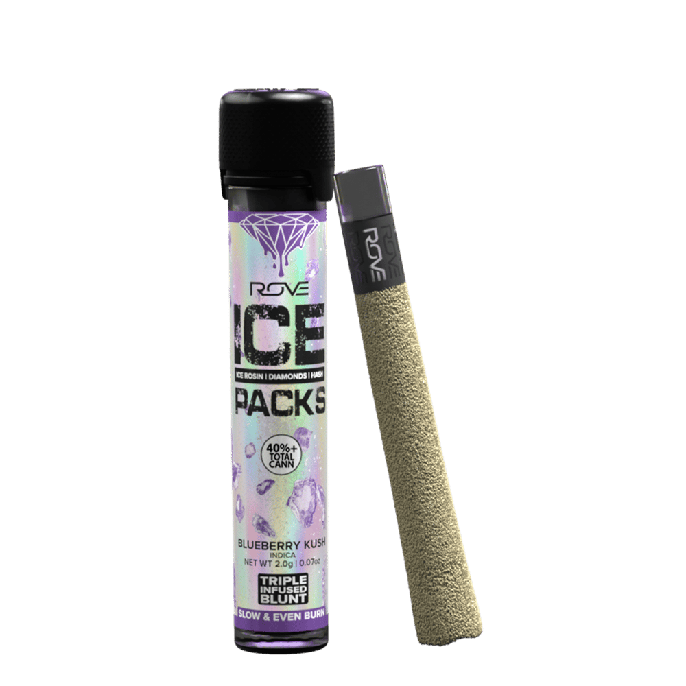 Blueberry Kush - Infused Ice Pack Blunt (Rosin, Hash, and Diamonds) [2g] by ROVE