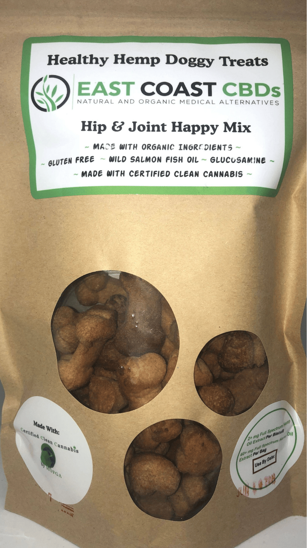 Happy Hip & Joint Treats ((8.3mg CBD) by East Coast CBDs