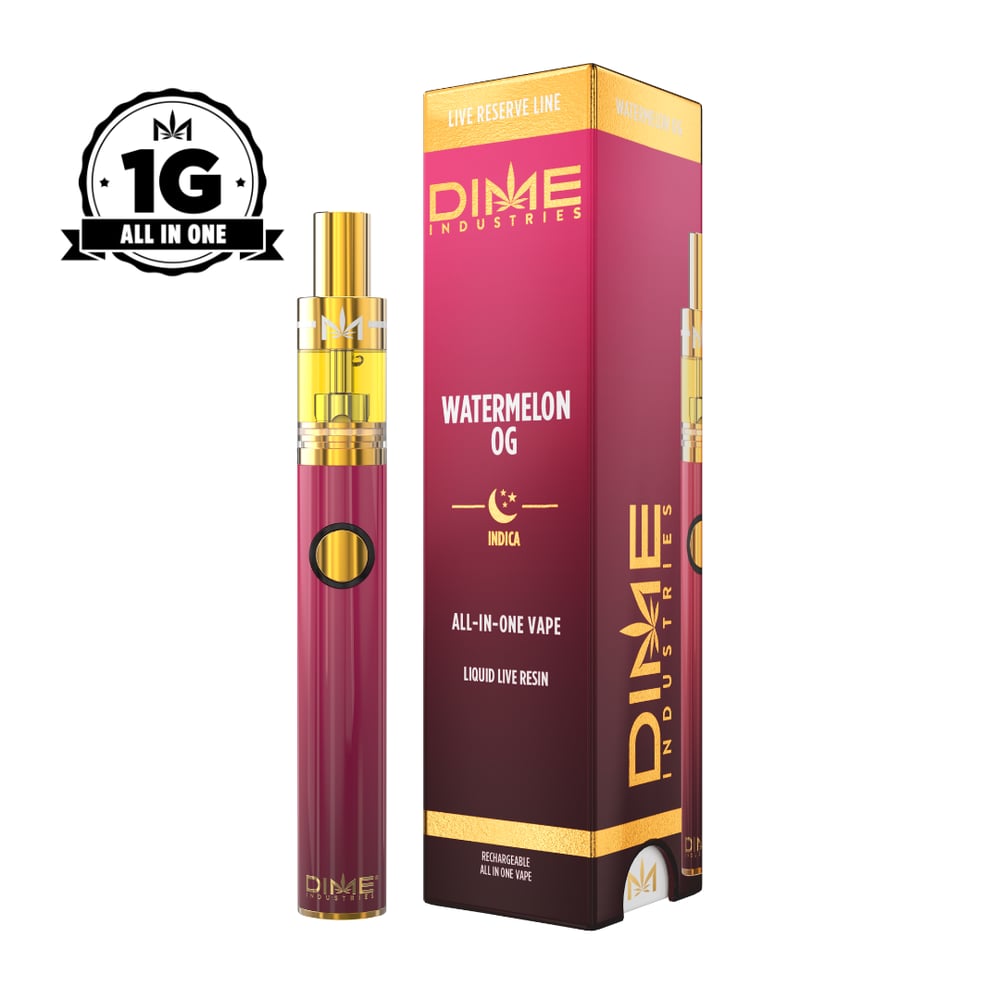 Watermelon OG Live Reserve 1G All In One Device by Dime Industries in United States