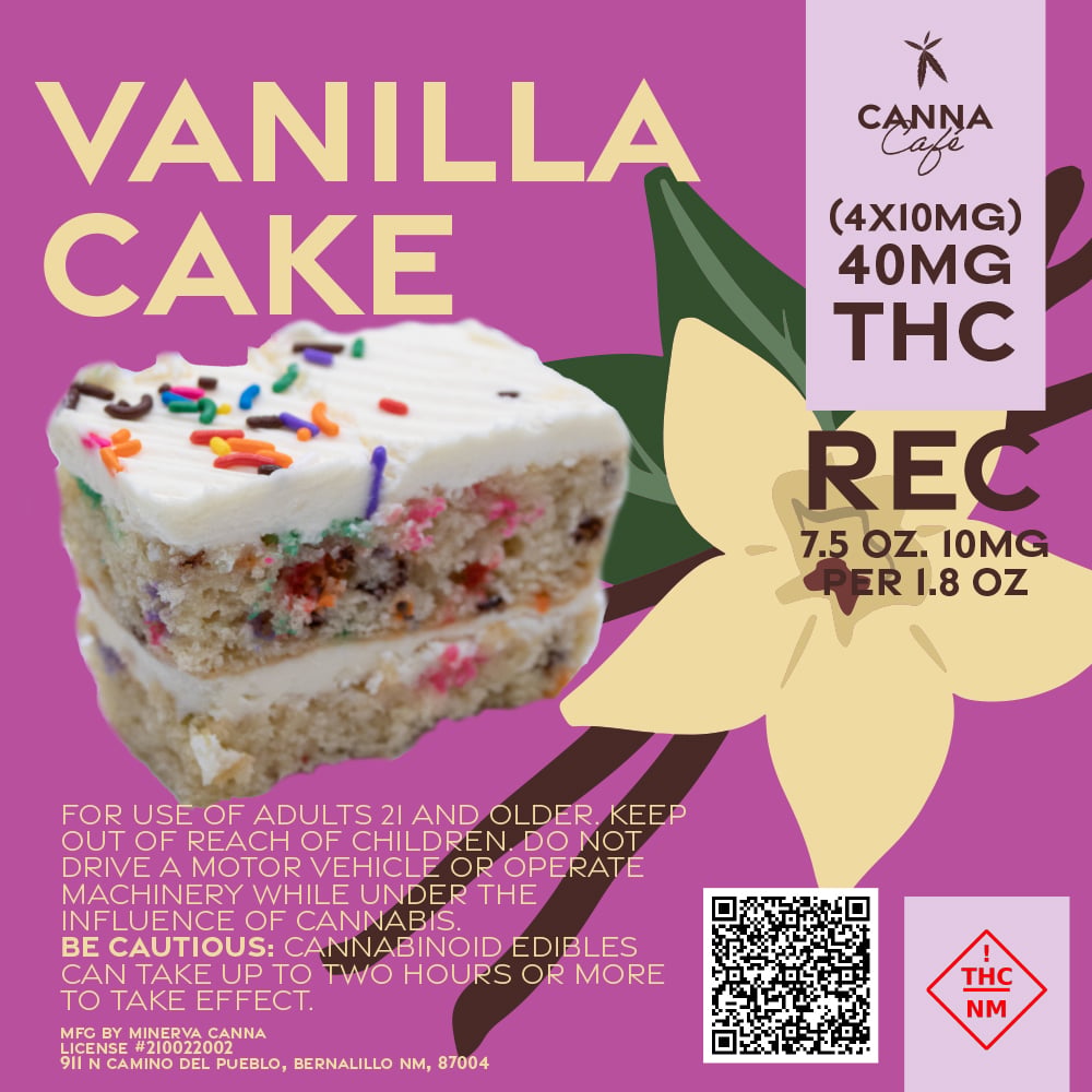 Vanilla Cake [4pk] (40mg) by Minerva Canna