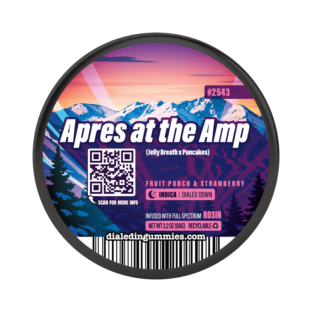 100mg - Apres at the Amp #2543 - Rosin Gummies (10pk) by Dialed In Gummies