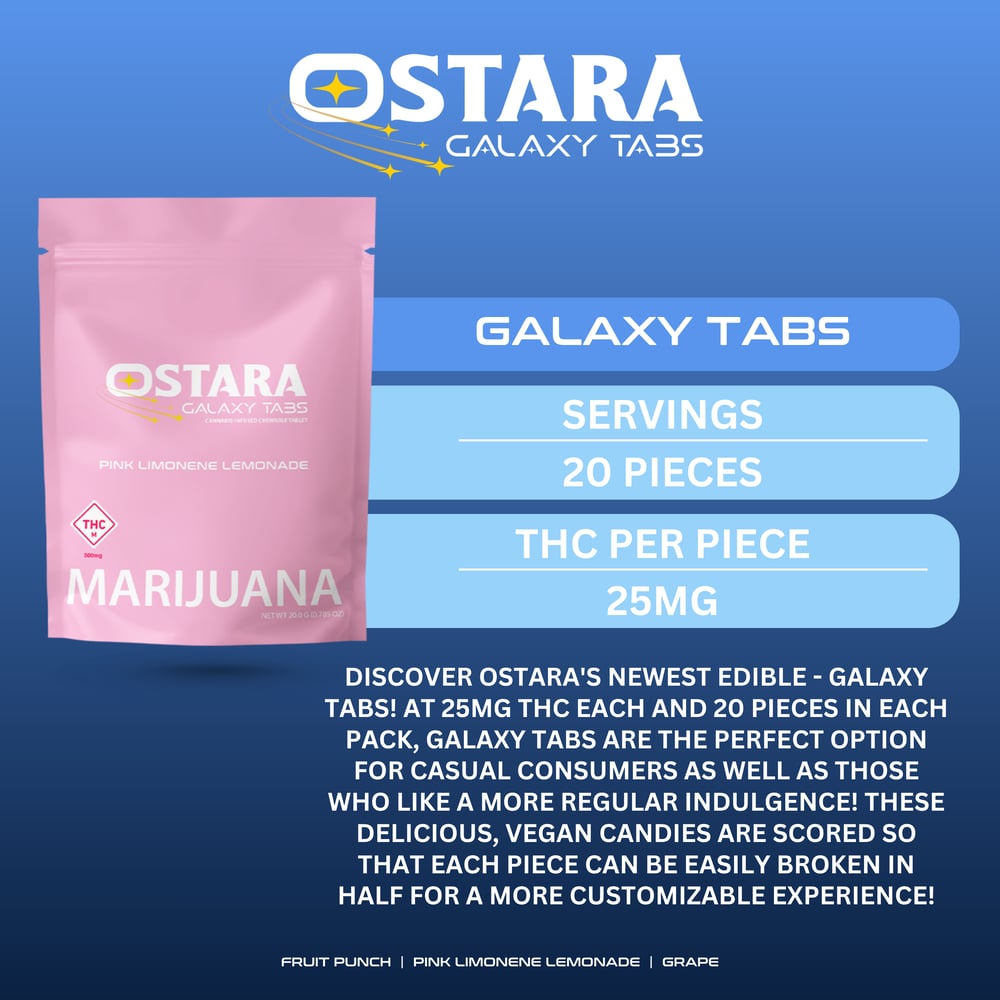 Galaxy Tabs - Pink Limonene Lemonade [20pk] (500mg) by Ostara Cannabis