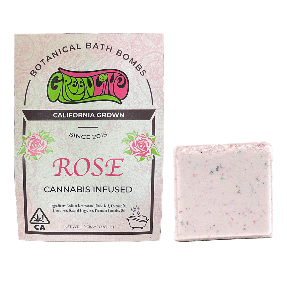 1:1 Rose Bath Bomb (250mg) by Greenline