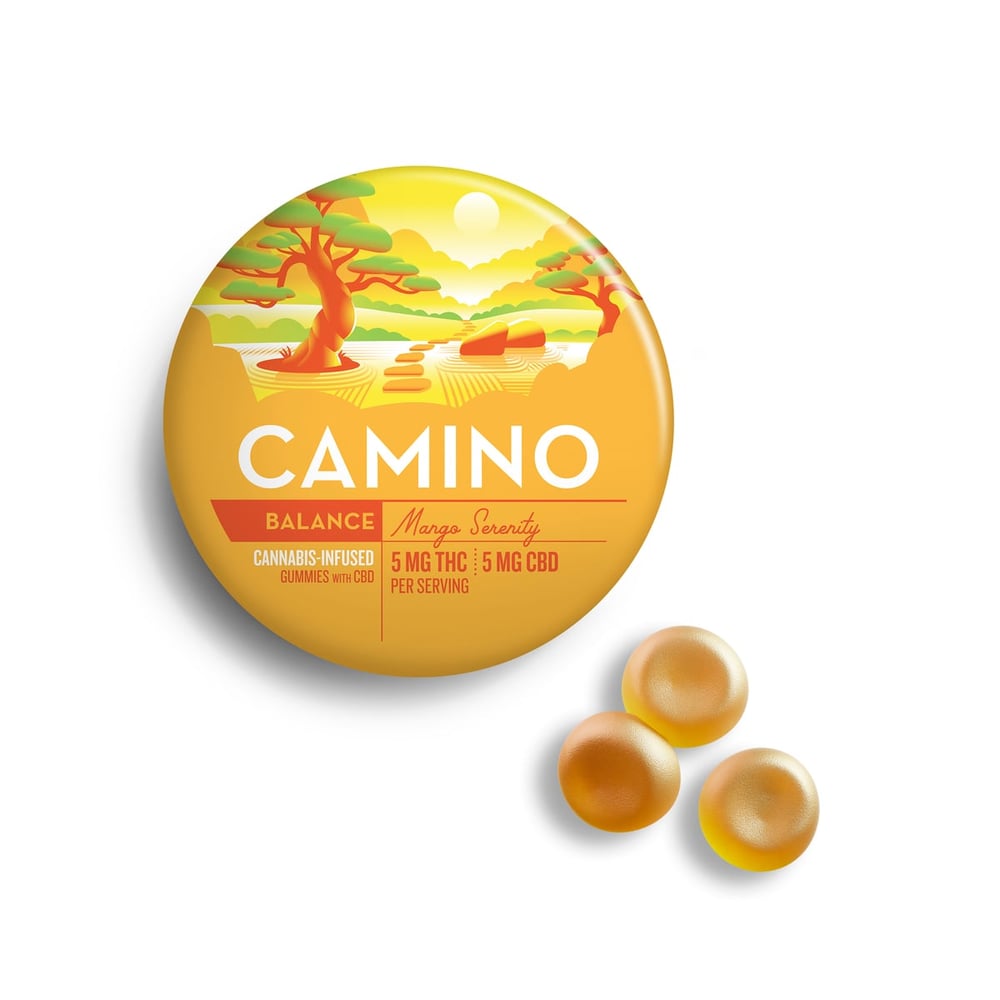 Camino Mango with CBD 5:5 Cannabis-Infused Gummies 00093 by Camino