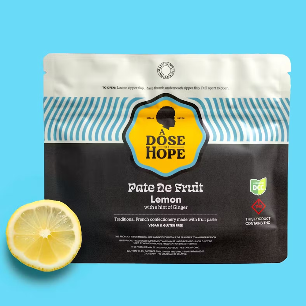 Lemon Ginger Pate De Fruit [10pk] (110mg) by A Dose of Hope