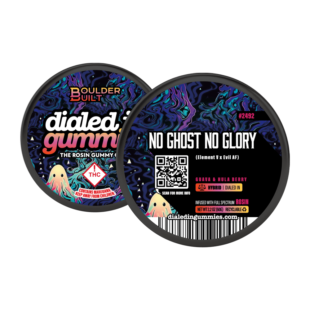 100mg - No Ghost No Glory #2492 - Rosin Gummies (10pk) by Dialed In Gummies