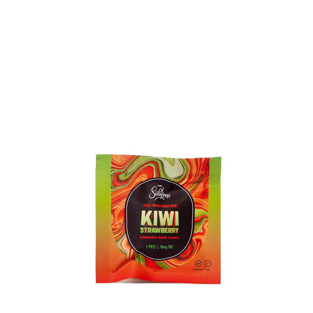 Kiwi Strawberry RSO Hard Candy [1pk] (10mg) by Sublime Brands