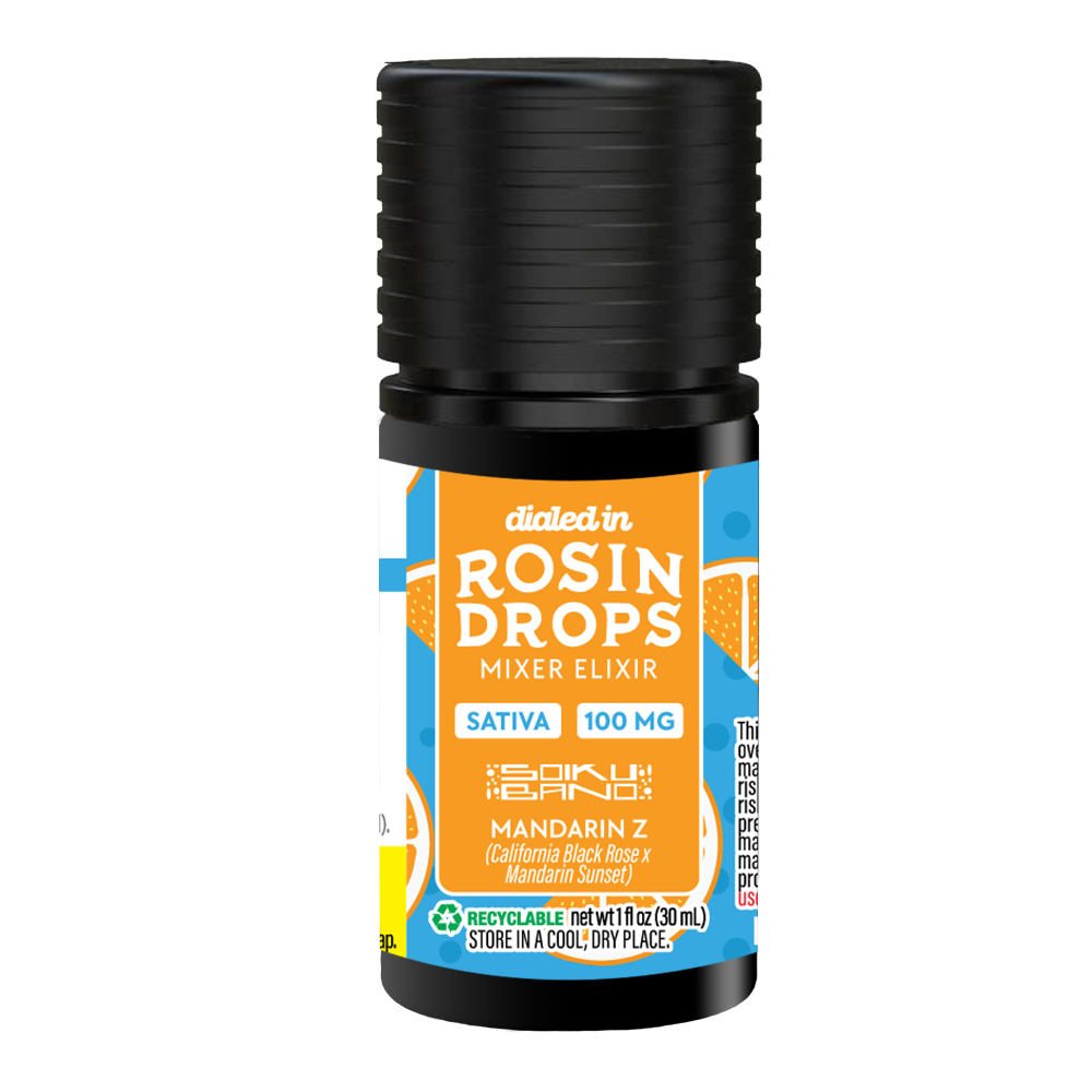 100mg - Mandarin Z - Rosin Drops by Dialed In Gummies