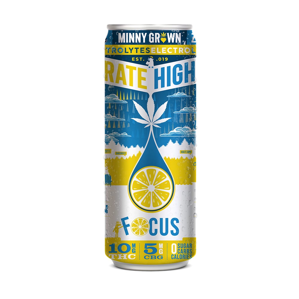 Highdrate Uplifting Lemon Squeeze (Focus) 2:1 [12oz] (10mg THC/5mg CBG) by Minny Grown
