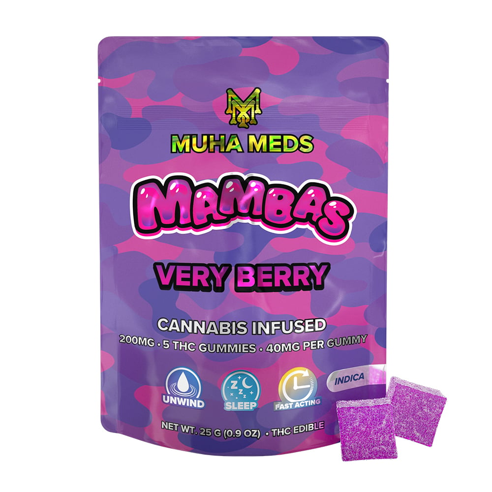 Very Berry [5pk] (200mg) by Muha Meds