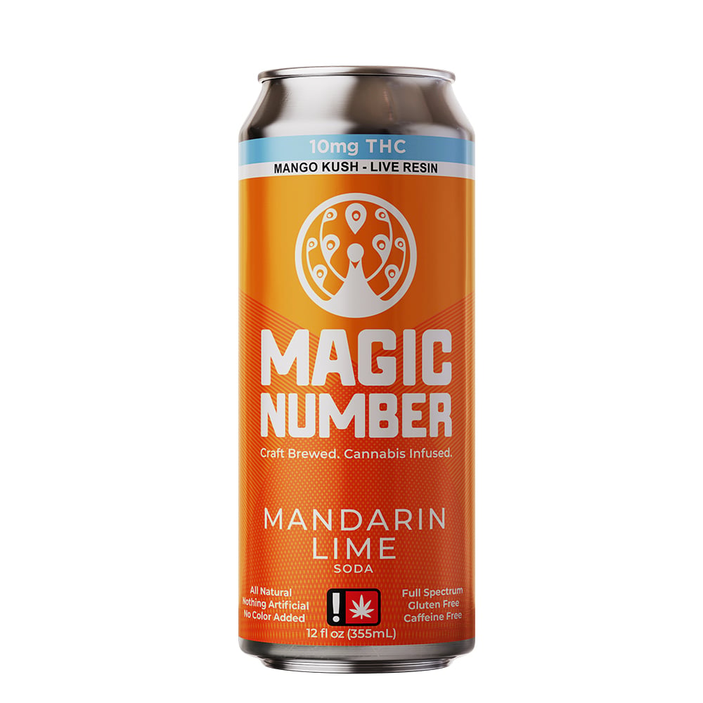 Mandarin Lime Natural Soda (10mg Live Resin) by Magic Number