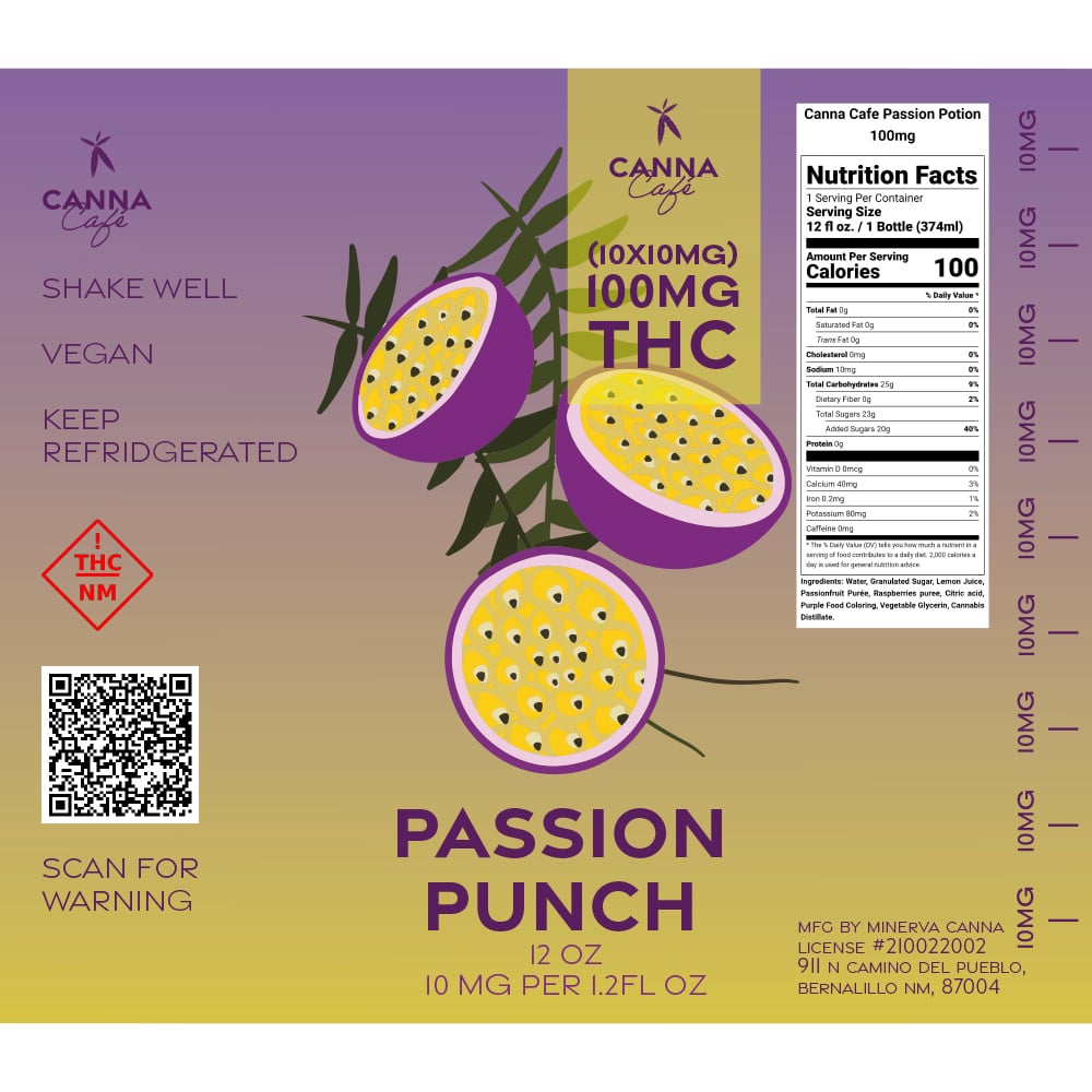Passion Punch [12oz] (100mg) by Minerva Canna