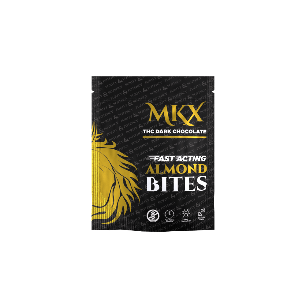 Dark Chocolate Almond Bites (100mg) by MKX Oil Co.
