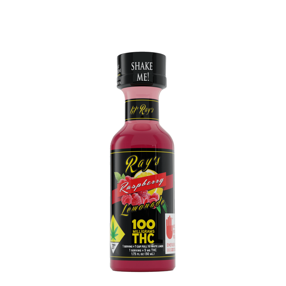 Raspberry [1.75oz] (50mg CBD/50mg CBG/50mg CBN/50mg CBC/100mg THC) by Ray's Lemonade