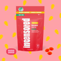 1:1 Strawberry Balance THC + CBD High Dose [10pk] (500mg CBD/500mg THC)