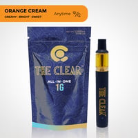 Shop The Clear Original All in One Disposable 500mg | OG | The Happy Camper  - Bailey Dispensary Bailey, CO