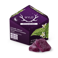 Boysenberry 1:1:1 CBD:CBN + Indica Enhanced Gummies | 100mg THC:CBD:CBN