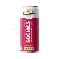 Socials - Watermelon Sparkling Water - 10mg THC - 12oz Can