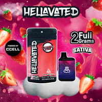 HELLAVATED - STRAWBERRY HAZE - CLOUD BAR DISPOSABLE - [2G] - HYBRID