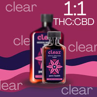 Shop Clear 1:1 THC:CBD - Black Cherry (5mg THC & 5mg CBD per 5mL