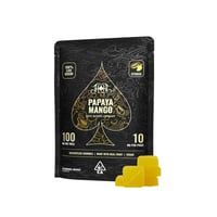 Papaya Mango | Hybrid - Live Rosin Gummies - 100mg THC Papaya Mango | Hybrid - Live Rosin Gummies - 100mg THC