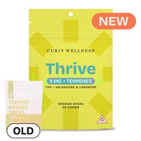 Thrive Orange Spark [20pk] (100mg) Formerly Orange Terpene Infused Chews