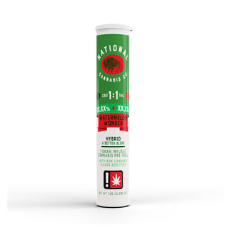 1:1 CBD + THC  Watermelon Wonder [1g] by National Cannabis Co.