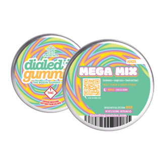 100mg - Mega Mix - Rosin Gummies (10pk) by Dialed In Gummies