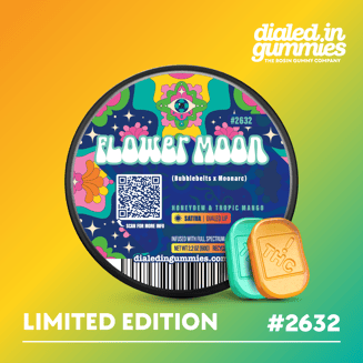 100mg - Flower Moon #2632 - Rosin Gummies (10pk) by Dialed In Gummies