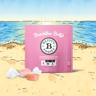 Beachtime Betty's - Strawberry Lemonade [2pk] (100mg THC/10mg CBG) by Betty's Eddies