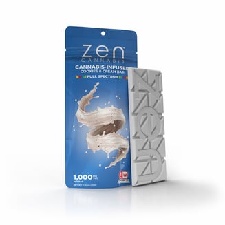Cookies & Cream Bar (1000mg) by Zen Cannabis