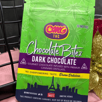 Dark Chocolate Bitez (10mg THC) by OMG THC