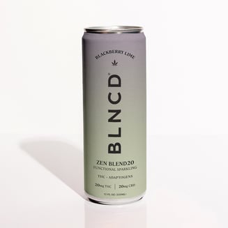 Zen Blend THC + Adaptogen Elixir [12oz] (20mg THC/20mg CBD) by BLNCD