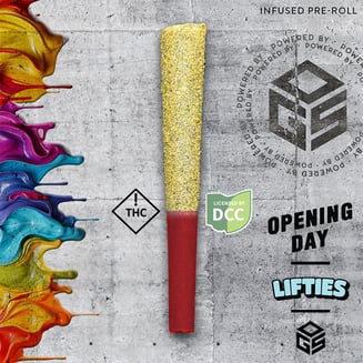 1g | Opening Day | Rosin Infused + Kief Rolled Pre-Roll by Lifties