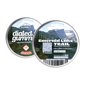 100mg - Emerald Lake Trail #2392 - Rosin Gummies (10pk) by Dialed In Gummies
