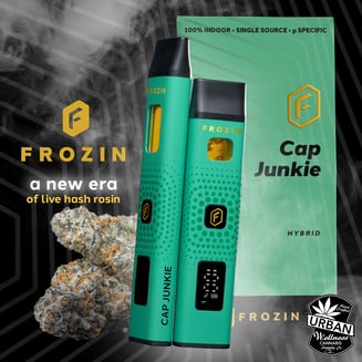 Cap Junkie [1000mg] - Live Rosin AIO Cart by Frozin