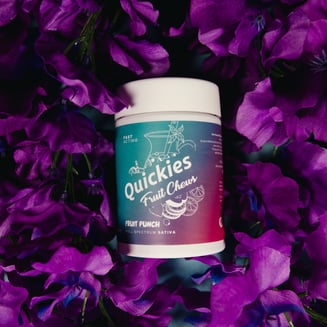 Fruit Chew - Quickies - Fruit Punch [~100mg, 20pk] by Quickies Full Spectrum