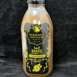 Half Baked Lemonade + Tea [16oz] (10mgCBD/10mgTHC) by Harney Brothers Cannabis