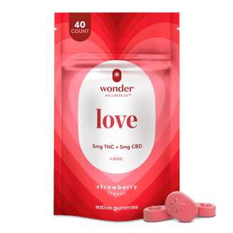 *Wonder Love | 1:1 Strawberry Gummies [40pk] (200mg CBD/200mg THC) by * Wonder Wellness Co.™