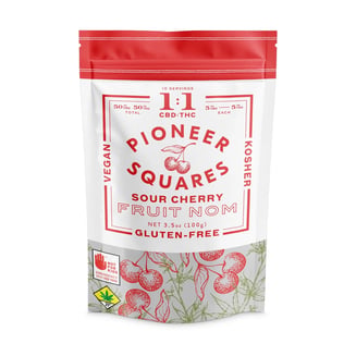 1:1 Gummies Sour Cherry [10pk] (50mg CBD/50mg THC)