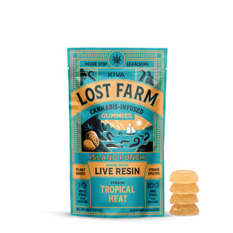 Island Punch x Tropical Heat [10pk] (100mg) by Lost Farm