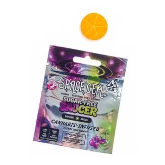Space Gem: Flying Saucer - Cherry Lime