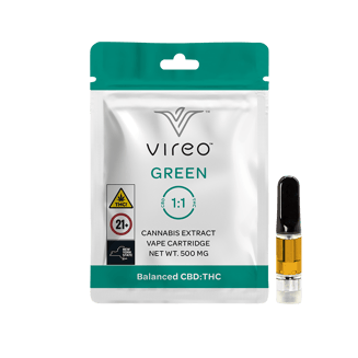 Green Distillate Vaporizer Cartridge [500mg] by Vireo
