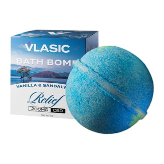 CBD Sandalwood & Vanilla Bath Bomb (200mg)
