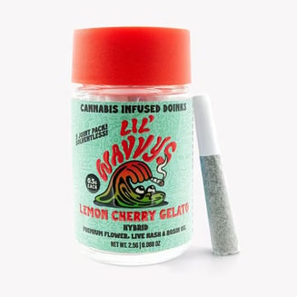 Wavvy - Lemon Cherry Gelato - Lil Wavvys - Infused Prerolls - 2.5g by WAVVY Supply Co
