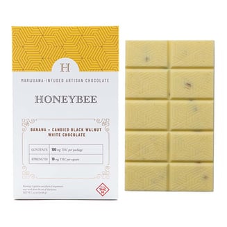 Banana + Candied Black Walnut White Chocolate (100mg) by Honeybee